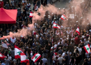 احتجاجات لبنان تصادم مع الجيش