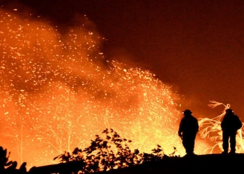 رجال الإطفاء يعجزون أمام حرائق كاليفورنيا
