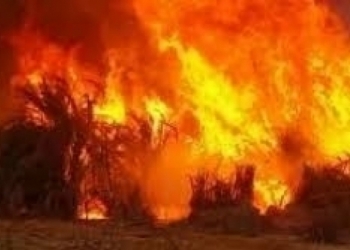 اندلاع حريق ضخم في لبنان