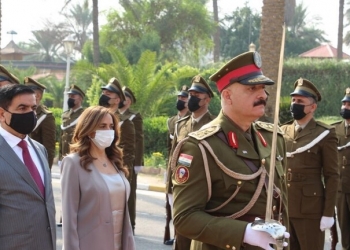 وزيرا دفاع العراق ولبنان - بغداد