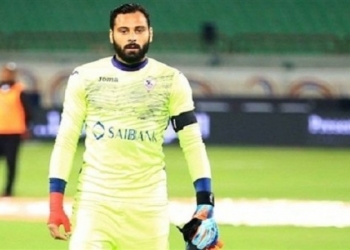 محمود جنش حارس مرمى الفريق الأول لكرة القدم بنادي الزمالك 