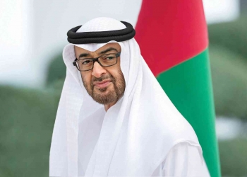 محمد بن زايد يستقبل رئيس مجلس السيادة السوداني