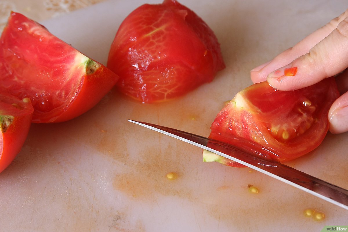 تقشير الطماطم