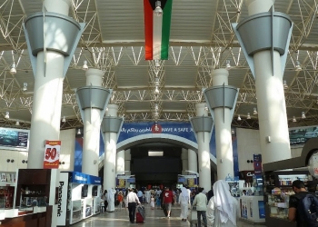 حريق في مشروع مطار الكويت الدولي الجديد