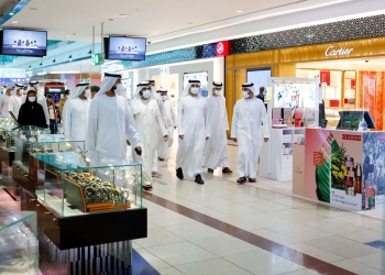 محمد بن راشد آل مكتوم في مطار دبي الدولي