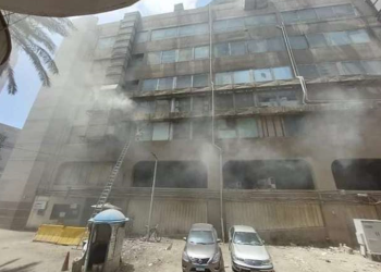 مصر.. حريق هائل في فندق رمسيس هيلتون