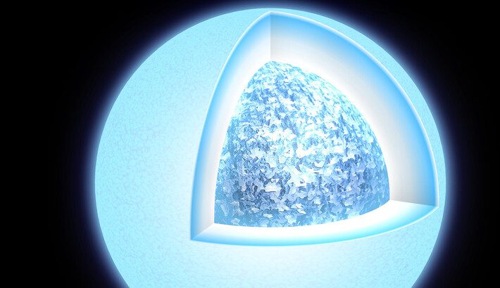 Astronomers have discovered a rare star in the process of becoming a “cosmic diamond.”
