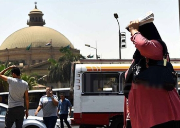 درجات الحرارة تصل إلى مستوى غير مسبوق في مصر