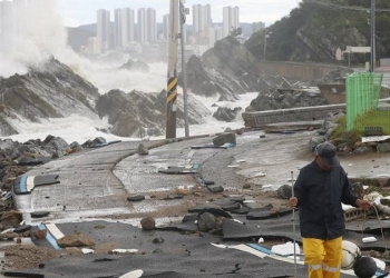 إعصار يعطل 450 رحلة جوية في كوريا الجنوبية