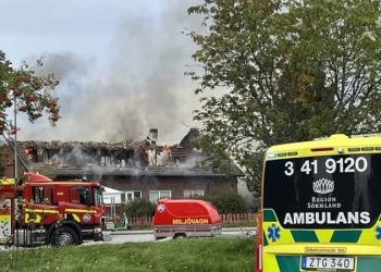 حريق متعمد يدمر مسجداً في السويد