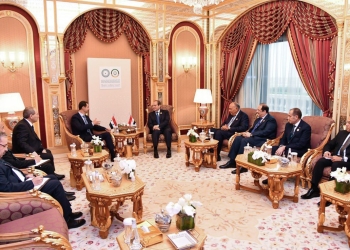 الرئيسان السوري والمصري يبحثان أوضاع غزة في الرياض